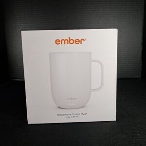 Ember 14 Ounce Ceramic Temperature Controlled Smart Mug White New Sealed Box